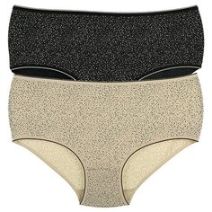Donella Набор трусов слипы высокой посадки, 5 шт., размер 3XL, микс