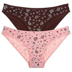Donella Набор трусов слипы низкой посадки, 5 шт., размер XXL, микс