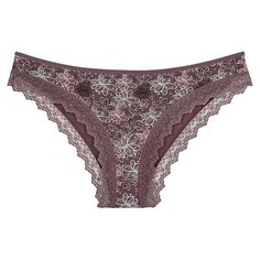Donella Набор трусов бразилиана средней посадки с кружевом, 5 шт., размер S, микс