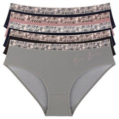 Donella Набор трусов слипы высокой посадки, 5 шт., размер M, микс