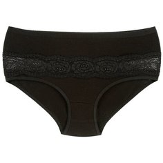 Donella Набор трусов слипы высокой посадки кружево, 5 шт., размер XXL, коричневый