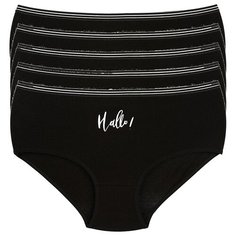 Donella Набор трусов слипы средней посадки, 5 шт., размер XL, микс