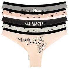 Donella Набор трусов бразилиана с принтом, 5 шт., размер M, микс