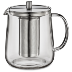 Kuchenprofi Чайник заварочный Assam Tea, 1 л, прозрачный/серебристый