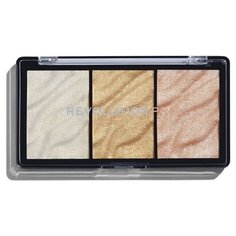 REVOLUTION Палетка хайлайтеров для лица Supreme Highlighters Pro gold
