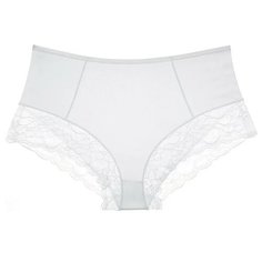 Donella Набор трусов слипы средней посадки с кружевами, 5 шт., размер L, белый