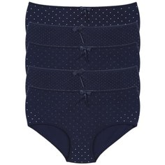 Donella Набор трусов слипы высокой посадки с принтом, 5 шт., размер 3XL, микс