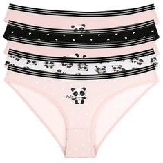 Donella Набор трусов слипы низкой посадки с принтом, 5 шт., размер L, микс