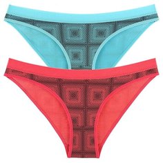 Donella Набор трусов слипы низкой посадки, 5 шт., размер S, микс