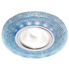 Встраиваемый светильник Ambrella light S290 BL, хром/сапфир