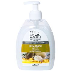 Крем-мыло жидкое Bielita Oil Naturals С маслами арганы и жожоба, 400 мл