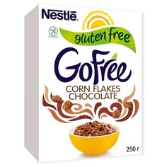 Готовый завтрак GoFree хлопья кукурузные шоколадные, коробка, 250 г