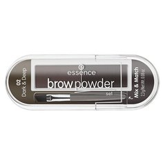 Essence Пудра для бровей Essence Brow Powder Set 02 dark and deep