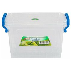 Elfplast Контейнер Fresh Box 1 л, 11x17 см, прозрачный/синий
