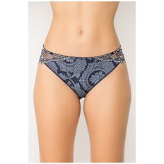 Empreinte Трусы слипы Lilly Rose со средней посадкой, кружевными вставками, размер 44, bleu astral