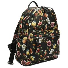 Рюкзак OrsOro, искусственная кожа, птицы на черном