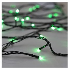 Гирлянда Luazon Lighting Нить 3556817/3556820 2000 см, 200 ламп, зеленый/черный провод