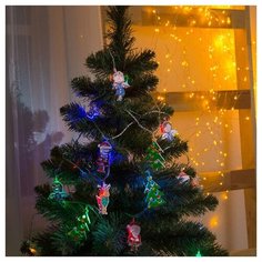 Гирлянда Luazon Lighting Рождественская сказка 400 см, 3590735, 20 ламп, разноцветный/прозрачный провод