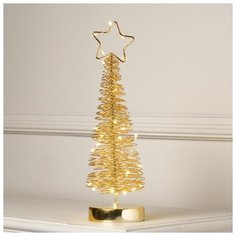 Фигурка Luazon Lighting Елка плетеная 38 см золотистый