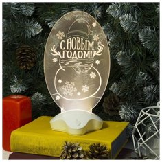 Фигурка Luazon Lighting Снеговик 24 см теплый белый