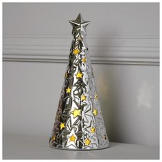 Фигурка Luazon Lighting Елка серебристая 21 см (5133408) теплый белый