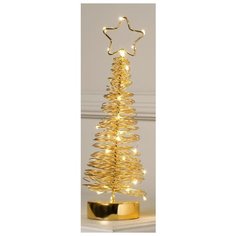 Фигурка Luazon Lighting Елка плетенная 30 см золотистый