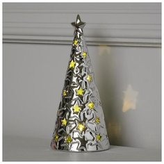 Фигурка Luazon Lighting Елка серебристая 19 см (5133407) теплый белый