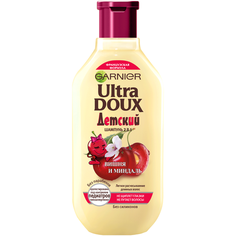 GARNIER Шампунь 2 в 1 Ultra Doux Вишня и миндаль, 250 мл