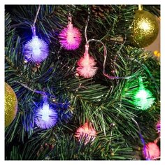 Гирлянда Luazon Lighting Нить c насадками Ёжики 3000 см, 20 ламп, мульти