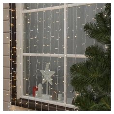 Гирлянда Luazon Lighting Занавес 200*300 см 3584244, 760 ламп, теплый белый/белый провод