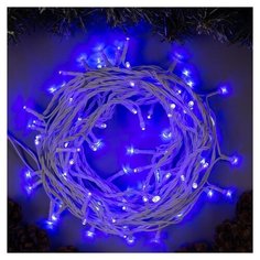Гирлянда Luazon Lighting нить Eco 35841 / 67165 1000 см, 100 ламп, синий/белый провод