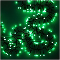 Гирлянда Luazon Lighting Мишура шарики 3649311/04 400 см, 400 ламп, зелeный