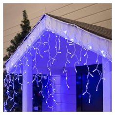 Гирлянда Luazon Lighting Бахрома Pro 3W 300 х 60 см, 160 ламп, синий/белый провод