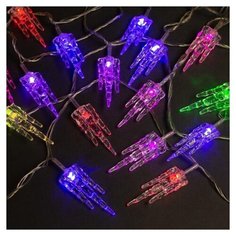 Гирлянда Luazon Lighting Нить с насадками Льдинка, 500 см, 20 ламп, мультиколор