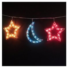 Гирлянда Luazon Lighting 2314994, 120 ламп, мульти/белый провод