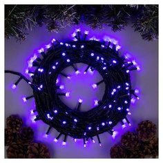 Гирлянда Luazon Lighting Нить Eco 3556815 2000 см, 200 ламп, фиолетовый