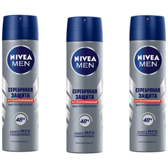 Антиперспирант спрей Nivea Men Серебряная защита, 150 мл., 3 шт.