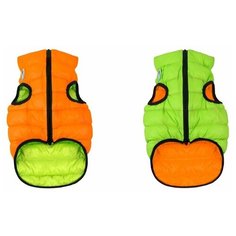 Жилет для собак AiryVest двусторонний 50 M оранжевый/салатовый