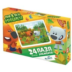 Пазл Origami Ми-ми-мишки Борьба за урожай + наклейки (04357), 24 дет.
