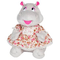 Мягкая игрушка Maxitoys Бегемотик Шура в платьице 23 см