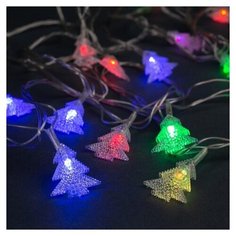 Гирлянда Luazon Lighting Нить Decor Ёлка в крапинку 185505 500 см, 20 ламп, RG+RB/прозрачный провод