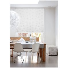 Рулонная штора Эскар миниролло Одуванчик (белый), 68х170 см