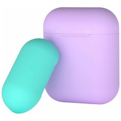 Чехол Deppa для AirPods двухцветный lavender/mint