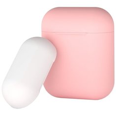 Чехол Deppa для AirPods двухцветный pink/white