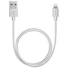 Кабель Deppa Alum USB - Lightning MFI 1.2 м, серебро