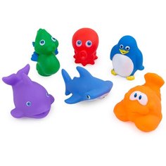 ИГРУША, НАБОР игровой для ванны "Морские животные", (6 шт)