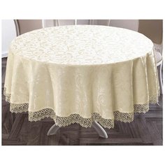 Скатерть KARNA KDK 3147 160 см кремовый
