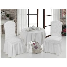 Набор чехлов KARNA на стулья Bulsan 1/2, белый