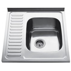 Накладная кухонная мойка 60 см KAISER KSS-6060R хром