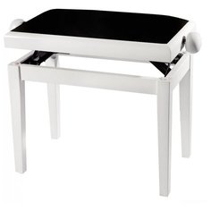 Банкетка GEWA Deluxe White High Gloss белый/черный